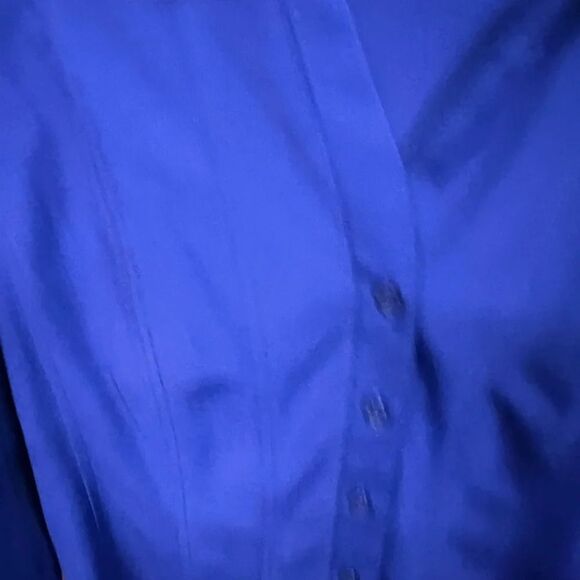 EUC Style & Co. Petite Medium Cobalt Blue Top #007 - Picture 4 of 7